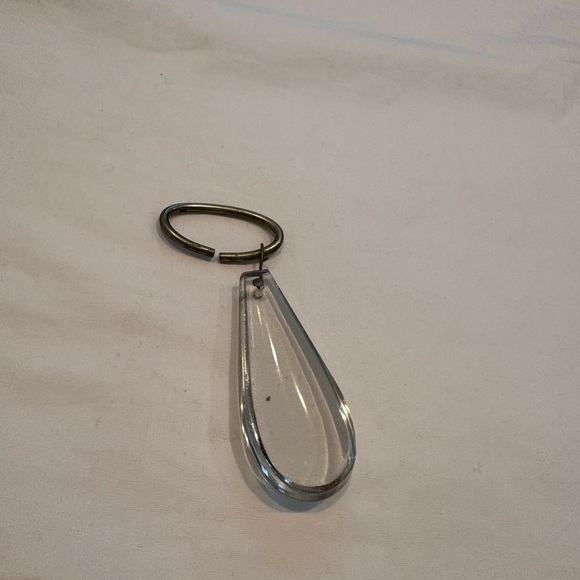 5 Glass Teardrops with Gold Accents - Picture 3 of 3